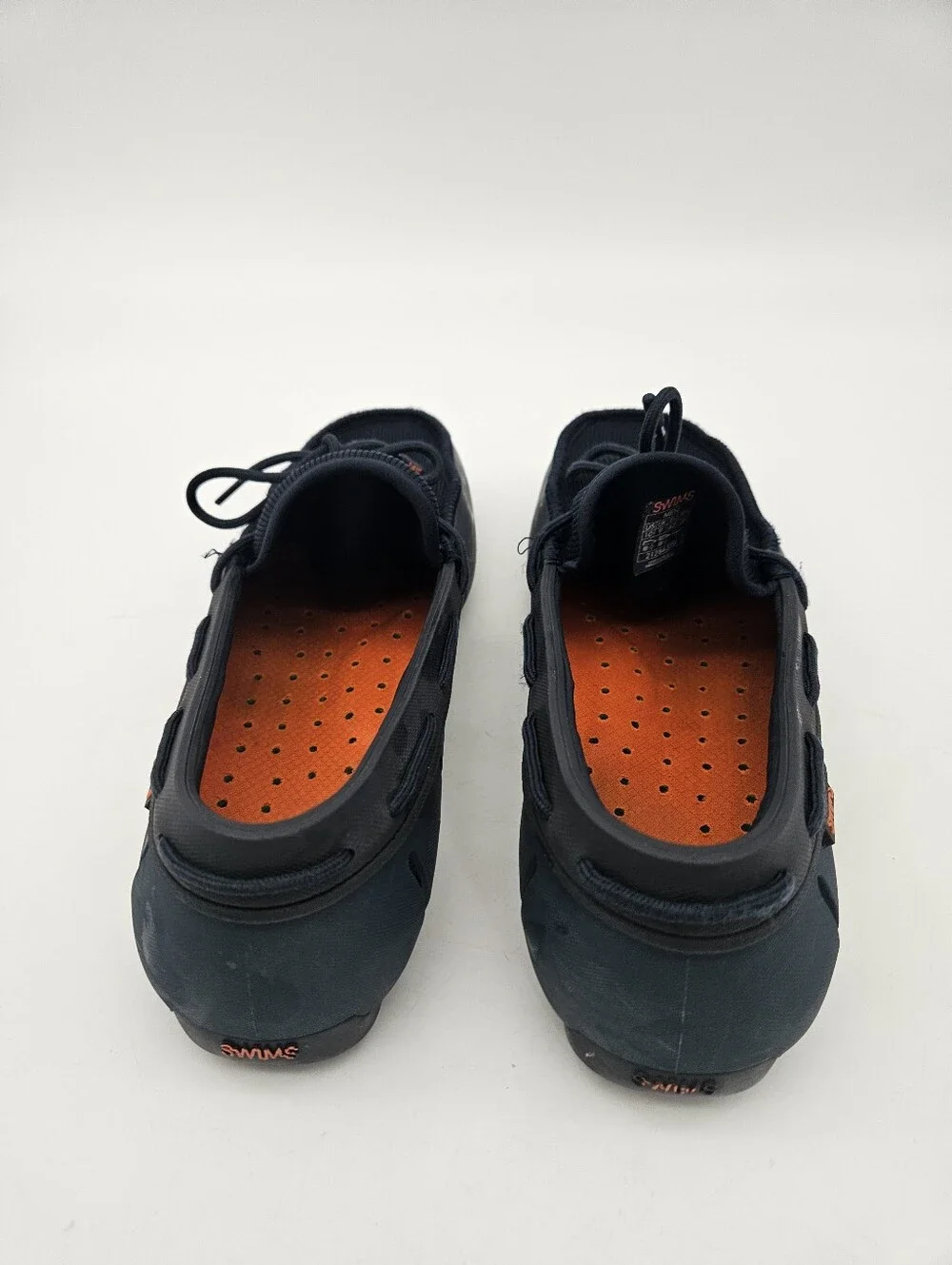 SWIMS Braided Lace Loafer Water Boat Shoes Mens 10 Navy Blue Preppy 21284-578